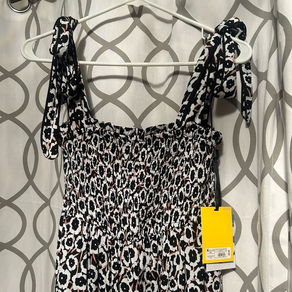 DVF Target Black and White Poppy Dress